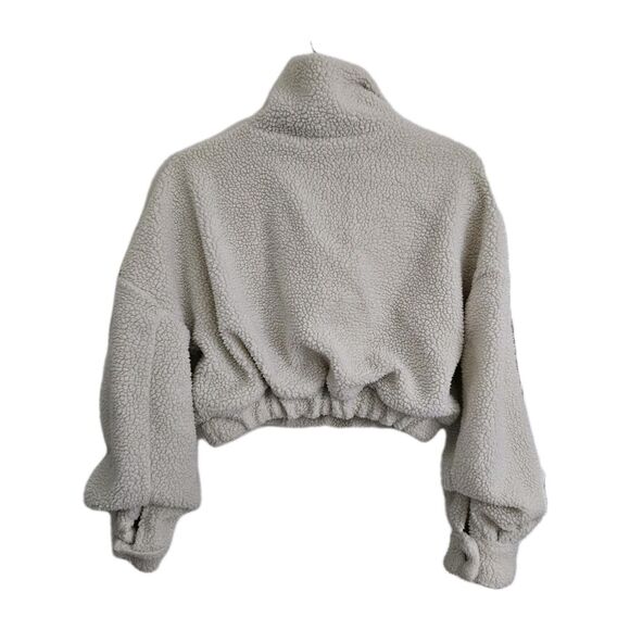 LPA x Revolve Quinn Pullover Jacket XXS Ivory Sherpa Quarter Zip Cozy - Picture 6 of 10